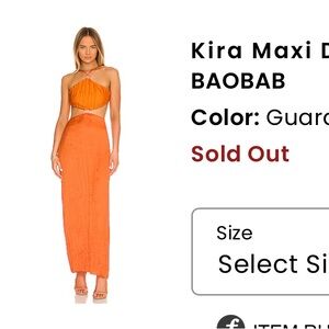 Orange Halter Sleeveless Bodycon Maxi Dress